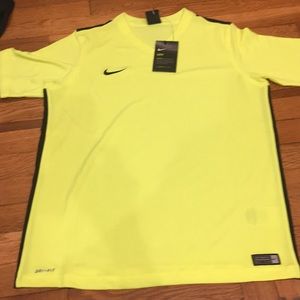 Nike Dri-Fit neon green shirt size YXL